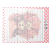 Niedlicher Zuckerschädel Wichtige Hinweise Notizblock (Vorderseite)