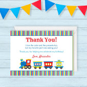 Niedlicher Zug Geburtstag Danke Karte