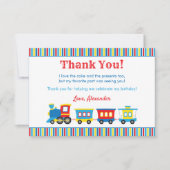 Niedlicher Zug Geburtstag Danke Karte (Vorderseite)