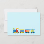 Niedlicher Zug Geburtstag Danke Karte (Rückseite)