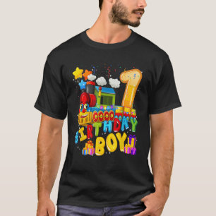 Niedlicher Zug Geburtstag Junge 1 Jahr Junge Kinde T-Shirt