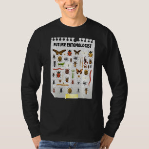 Niedlicher zukünftiger Entomologe Insect Chart & B T-Shirt