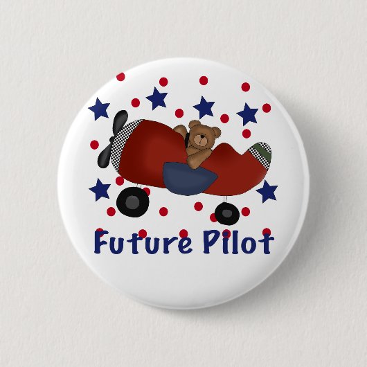 Niedlicher zukünftiger Pilot Button (Vorderseite)