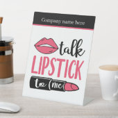 Niedlicher Zusatz des Firmennamens Makeup Künstler Sockelschild (In SItu)