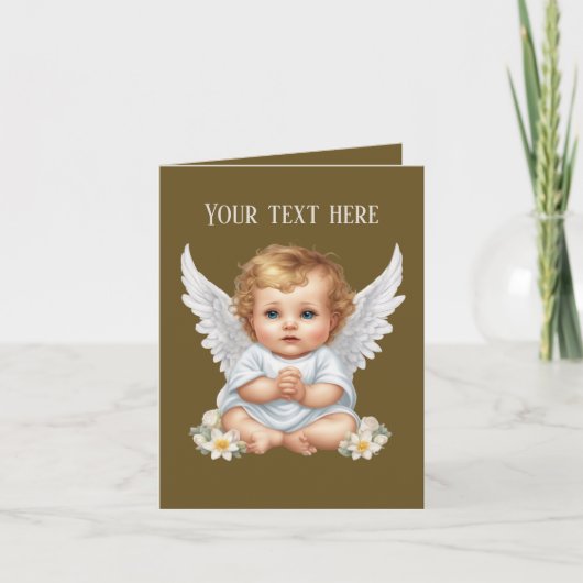 Niedlicher Zusatz-Text-Baby Angel (Vorderseite)