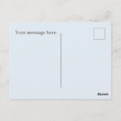 Niedlicher Zusatz von Text zu beliebigen Zwecken D Postkarte (Rückseite)
