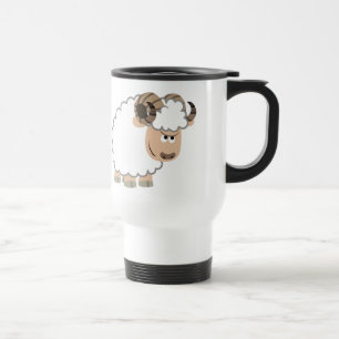 Niedlicher zuversichtlicher Cartoon Ram Tasse