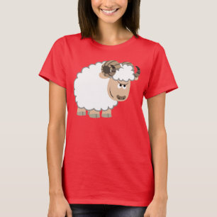 Niedlicher zuversichtlicher Cartoon Ram Women T -  T-Shirt