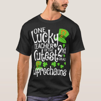 Niedlicher zweiter Klasse St Patricks Day Teacher T-Shirt