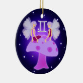 Niedlicher Zwillings-Tierkreis Keramikornament (Rechts)