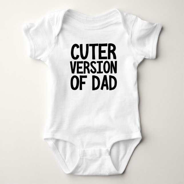 Niedlichere Version des Vater Funny Baby Strampler (Vorderseite)