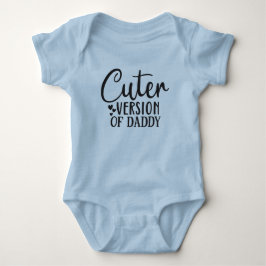Niedlichere Version von Daddy Word Art Baby Strampler