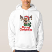 NiedlicherWeihnachtsrentierPulloverMerryChristmas Hoodie (Vorderseite)