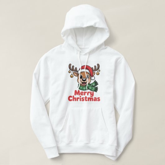 NiedlicherWeihnachtsrentierPulloverMerryChristmas Hoodie (Design vorne)