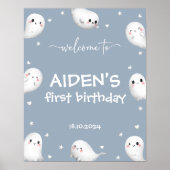 Niedliches 1 Halloween Begrüßungszeichen Poster (Vorne)