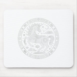 Niedliches 2026 Einhorn Jahr des Pferdes Sternzeic Mousepad