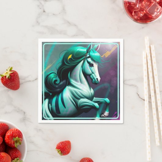 Niedliches 3D Spirit Pony 24 Party Serviette (Beispiel)