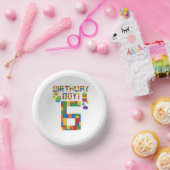 Niedliches 6. Geburtstagsgeschenk 6 Jahre Altes Ge Pappteller (Party)
