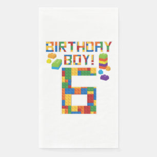 Niedliches 6. Geburtstagsgeschenk 6 Jahre Altes Ge Serviette