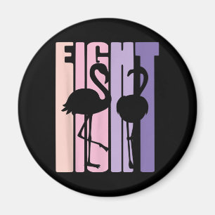 Niedliches 8. Geburtstagsgeschenk I Flamingo I 8 J Magnet