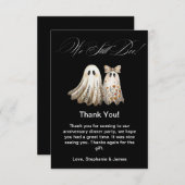 Niedliches Abendessen zum Hochzeitstag Dankeskarte (Vorne/Hinten)
