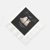 Niedliches Abendessen zum Hochzeitstag Serviette (Ecke)