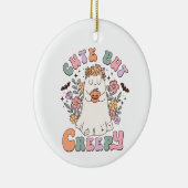 Niedliches aber grauenhaftes Halloween Keramik Ornament (Rechts)