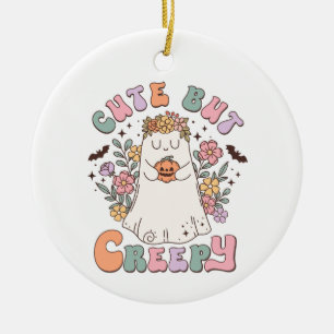 Niedliches aber grauenhaftes Halloween Keramik Ornament