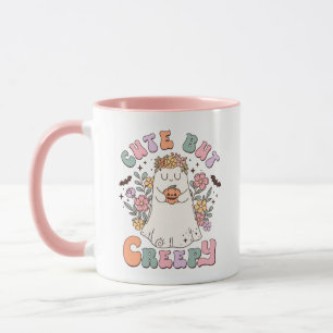 Niedliches, aber gruselig Niedliches Ghost Retro H Tasse