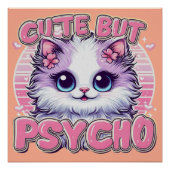 Niedliches, aber psycho-glänzendes Poster (Vorderseite)