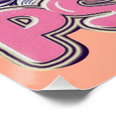 Niedliches, aber psycho-glänzendes Poster (Ecke)