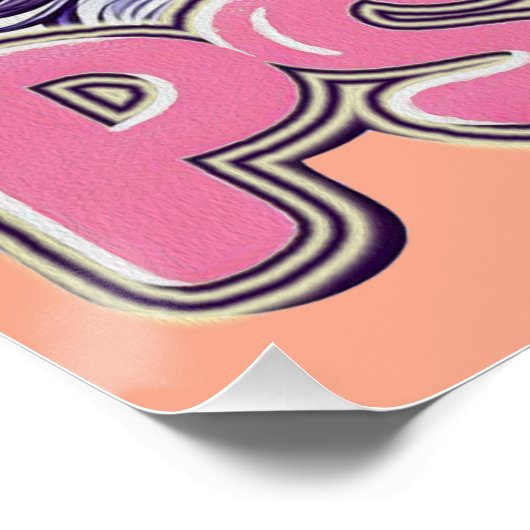 Niedliches, aber psycho-glänzendes Poster (Ecke)