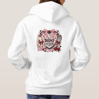 Niedliches, aber tief besorgniserregendes Coquette Hoodie