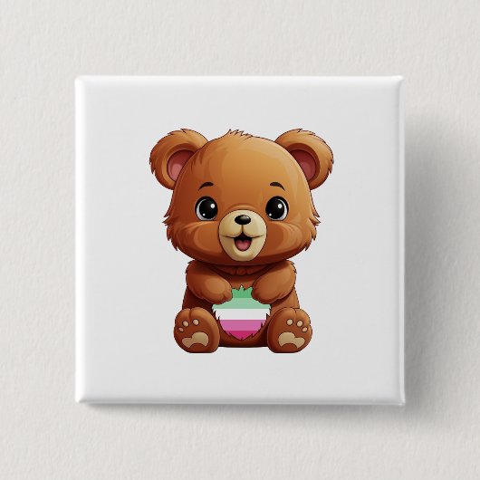 Niedliches abrosexual Stolz-Button, Abrosexual But Button (Vorderseite)