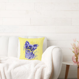 Niedliches Abstraktes Blaues Chihuahua-Kissen Kissen