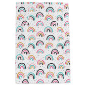 Niedliches Abstraktes Doodmuster Mittlere Geschenktüte (Vorderseite)