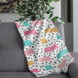 Niedliches Abstraktes Doodmuster Sherpadecke