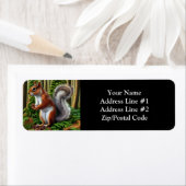 Niedliches Abstraktes Eichhörnchen mit Pinecones (Insitu)