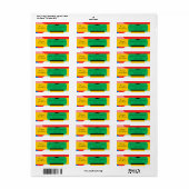 Niedliches Abstraktes geometrisches Muster Frohe W (Vorne)