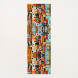 Niedliches, abstraktes Malerkissen Yogamatte