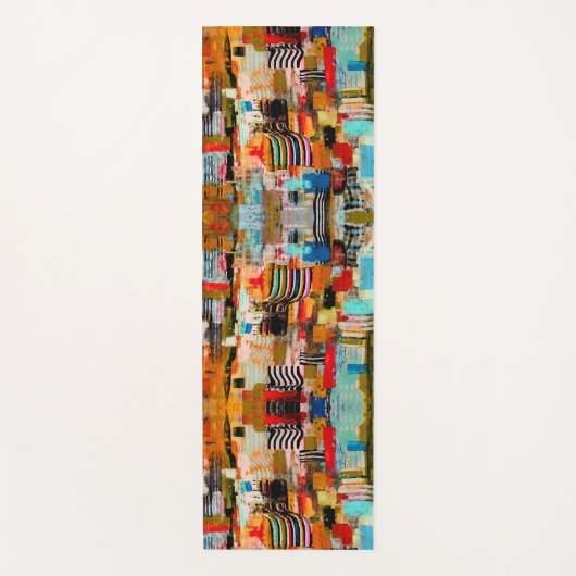 Niedliches, abstraktes Malerkissen Yogamatte (Vorderseite)