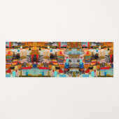 Niedliches, abstraktes Malerkissen Yogamatte (Vorderseite (Horizontal))