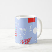 Niedliches abstraktes Muster Kaffeetasse (VorderseiteRechts)