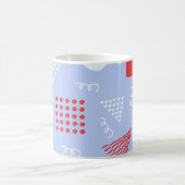 Niedliches abstraktes Muster Kaffeetasse (Mittel)