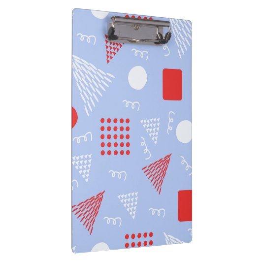 Niedliches abstraktes Muster Klemmbrett (Rechts)