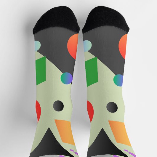 Niedliches, abstraktes Muster Modernes Design Socken (Oben)