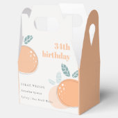 Niedliches Abstraktes Orange Frucht Fett jedes Alt Geschenkschachtel (Geöffnet)