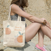 Niedliches Abstraktes Orange Fruity Bold Wedding D Tragetasche