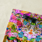 Niedliches abstraktes Paisley Blume Papier Strandtuch (Beispiel)