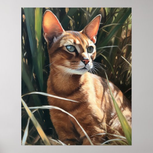 Niedliches abyssinian Cat Art Print Poster (Vorne)